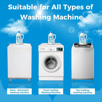 Washing Machine Cleaner Descaler 24 Pack - Deep Cleaning Tablets for HE Front Loader & Top Load Washer, Septic Safe Eco-Friendly Deodorizer, Clean inside Drum and Laundry Tub Seal - 12 Month Supply